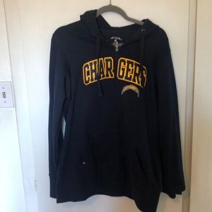 NWOT Los Angeles Chargers Zip-Up Hoodie